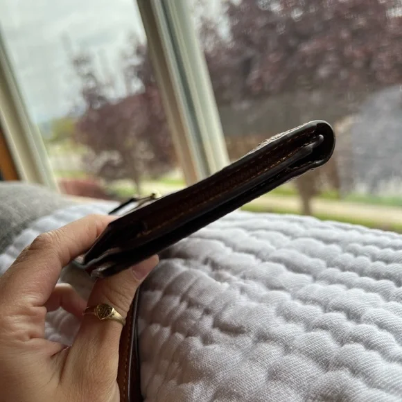 Coach Brown Rainbow Wristlet Wallet - Picture 5 of 7